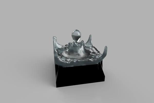 l'eau gouttelette sculpture 3d by mels3d 3d print model - Mito3D