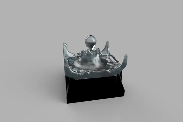 water droplet sculpture - 3d by mels3d on thangs 3d print model - Mito3D