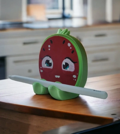 watermelon pencil pen holder backtoschool - 3d by 3djpdesigns on thangs 3d print model - Mito3D