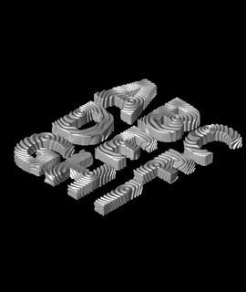 wavey letters davemakesstuff Home & Garden 3d print model - Mito3D