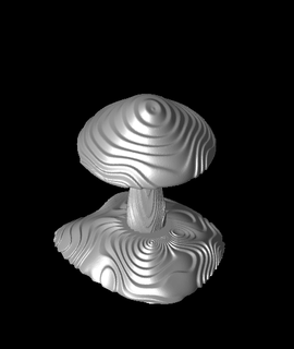 Wavey modular cogumelos coisas davemakes hobbies jogos 3d print model - Mito3D