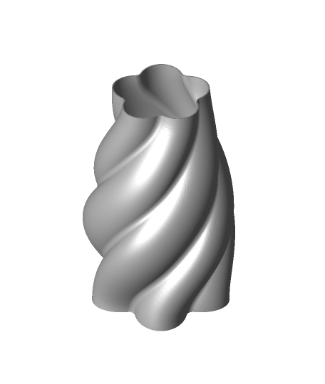 wavey miércoles florero 04 cm diseño 3D print model - Mito3D