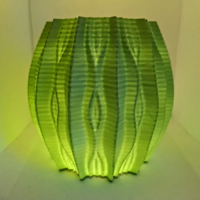 ondulato vaso tealight titolare supporto 3d by sega stampe on grazie 3d print model - Mito3D