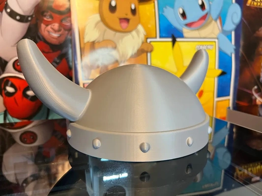 wearable viking helm - print in place halloween costume 3d by grizzledgnome on thangs 3d print model - Mito3D