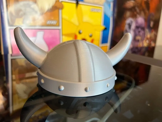wearable viking helm 2 - print in place halloween costume 3d by grizzledgnome on thangs 3d print model - Mito3D