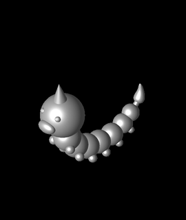 beedle pokemon 3d print model - Mito3D
