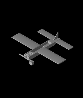 Gewicht angetrieben Flugzeug 3d print model - Mito3D
