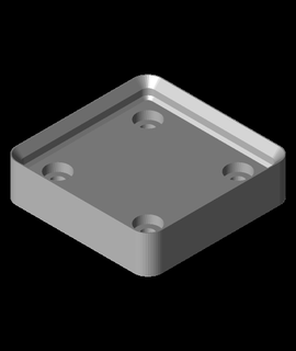 weighted baseplate 1x1 super cute stl 3d print model - Mito3D