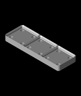 gewichtet Grundplatte 1x3stl hardwire1010 3d print model - Mito3D