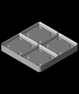 gewichtet Grundplatte 2x2stl hardwire1010 3d print model - Mito3D