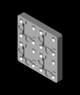 weighted baseplate 2x2stl 3d print model - Mito3D