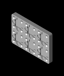 weighted baseplate 2x3stl 3d print model - Mito3D