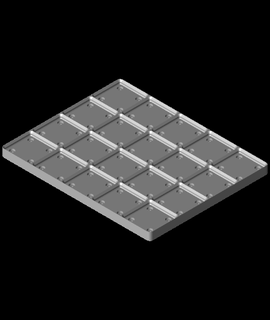 weighted baseplate 4x5stl hardwire1010 3d print model - Mito3D