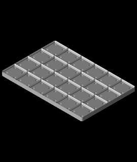 weighted baseplate 4x6stl hardwire1010 3d print model - Mito3D