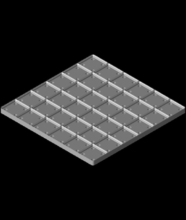 weighted baseplate 6x6stl hardwire1010 3d print model - Mito3D