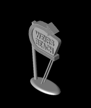weirs beach sign ho scale 3d model thangs 3d print model - Mito3D