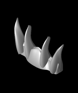 Wendigo maske dişler 3d model alejandrobarrena1 teşekkürler 3d print model - Mito3D