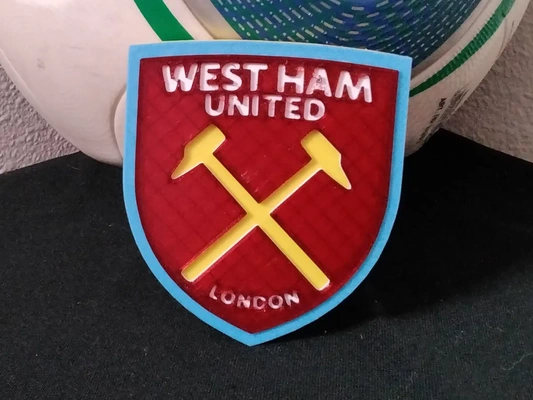 west ham coaster or plaque - 3d by daddywazzy thecreator on thangs 3d print model - Mito3D