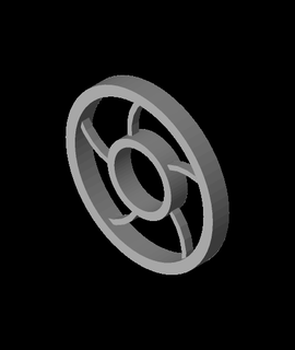 roda círculo inquietação spinner blugoose 3d print model - Mito3D