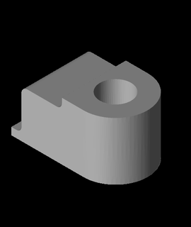 wheel stand bearing upperstl 3d print model - Mito3D