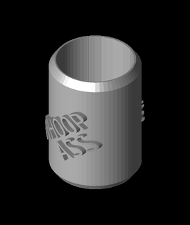 whoop ass koozie 12ozstl 3d model athener thangs 3d print model - Mito3D