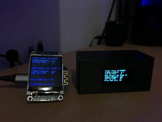 wi-fi hardware monitor wemos d1 r1 mini esp8266 - 3d by juanillo62gm on thangs 3d print model - Mito3D