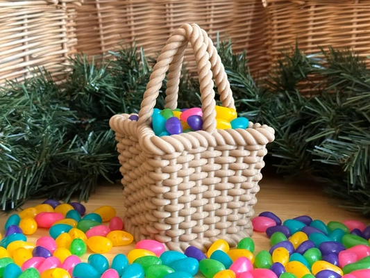 wicker basket - 3d by davemakesstuff on thangs easter egg weaving woven container storage costume 3d print model - Mito3D