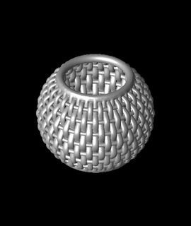 wicker bowl circumferential stakes Home & Garden 3d print model - Mito3D