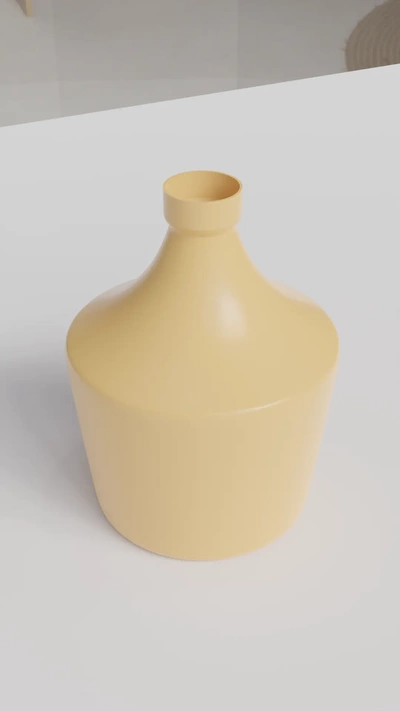 breit flasche geformt vase 3d by handwerksladen on danke modern zuhause haus dekor design stilvoll pflanze blume container 3d print model - Mito3D