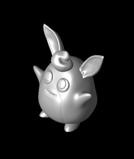 Wigglytuff Pokémon 3d print model - Mito3D