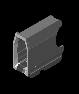sauvage carte v2 maison+katana nerf mag adapter 3d modèle 3d print model - Mito3D