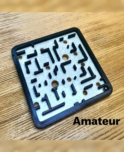 wild löcher matze amateur 3d by knochen on danke rechteck rätsel spiel 3d print model - Mito3D