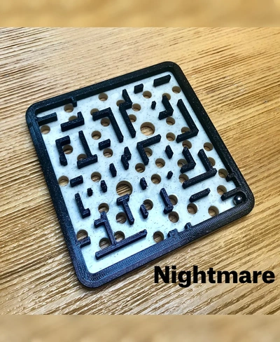 wild holes maze - nightmare 3d by kosteklvp on thangs rectangle puzzles game 3d print model - Mito3D