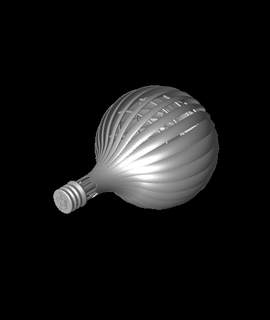 Wind Spinner Ballon Druckwelt 3d print model - Mito3D