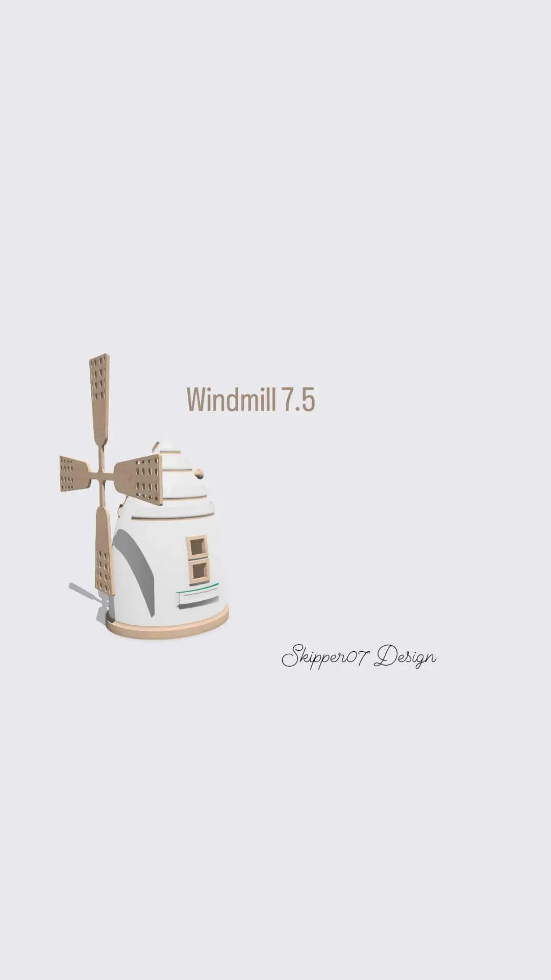 windiill 75 - 3d by skipper07 on thangs 3D print model - Mito3D