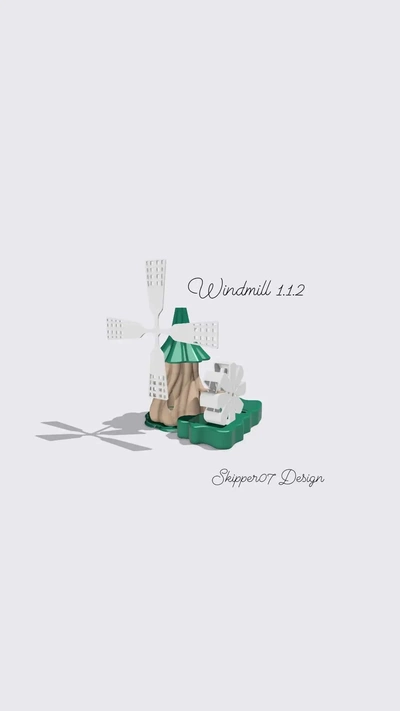 windmill 112 - 3d by skipper07 on thangs 3d print model - Mito3D