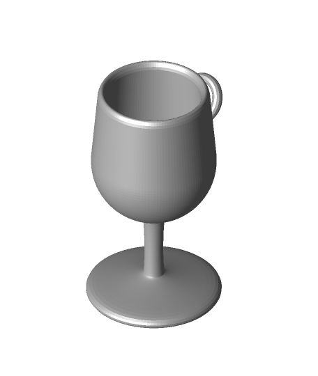 vino bicchiere pendente machenna56k arti divertimento 3D print model - Mito3D