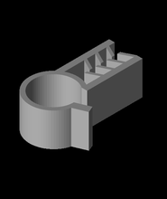 cable estantería acortar 3d modelo construido larva moscardón gracias 3d print model - Mito3D