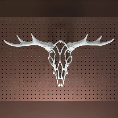 tel kafatası geyik 3d by teşekkürler hayvan hayvanlar iskelet baş kemik kemikler ganimet binmek sanat tasarım duvar şekil vermek heykel boynuzları vr 3d print model - Mito3D