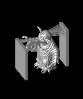 wise yoda hairify supports required 3d print model - Mito3D