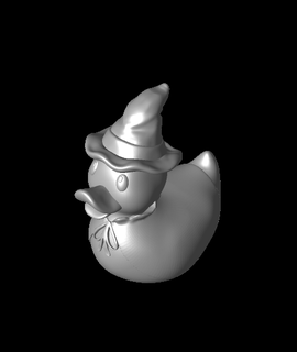 witch rubber duck 3d model thangs 3d print model - Mito3D