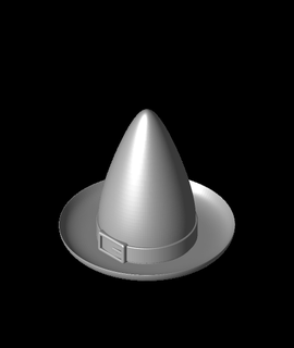witches hat 3d model 3ddon thangs 3d print model - Mito3D