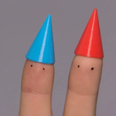 wiz şapka lil'hats'n'stuff 3d by teşekkürler koni baş ahmak parti kutlama cüce sivri nokta küçük şapkalar n 3d print model - Mito3D