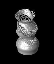 wobbly voronoi vase 3d model evilged thangs 3d print model - Mito3D