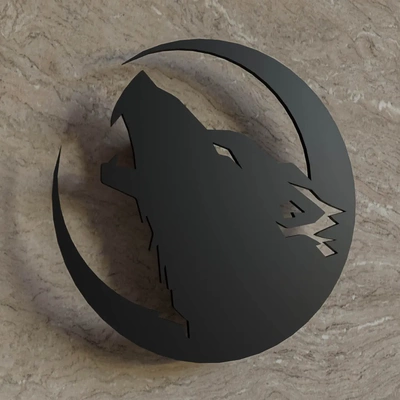 wolf wall art - 3d by matb on thangs 3d print model - Mito3D