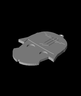 Wolfenstein Helm Schlüssel Kette Ohrring Hobbys Spiele 3d print model - Mito3D