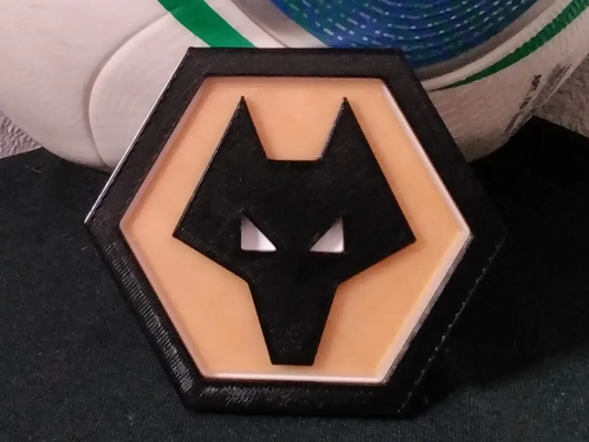 wolverhampton vagabondi fc sottobicchiere or placca 3d by daddywazzy creatore on grazie 3d print model - Mito3D