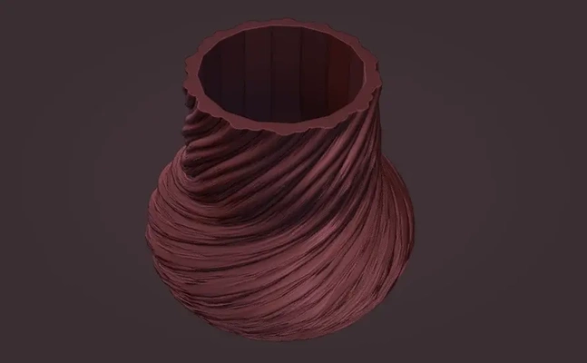 wooden log twist planter - 3d by mels3d on thangs home & garden gardening landscaping 3d print model - Mito3D