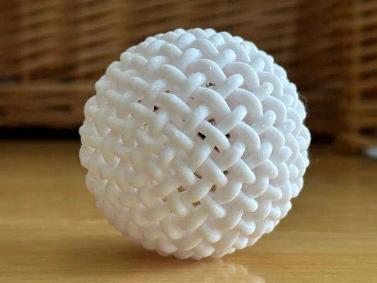 gewebte ball 3d by davemakesstuff on danke kugel weberei flechten geflochten textil dual farbe multimaterial snapmaker bambu bambulab 3d print model - Mito3D
