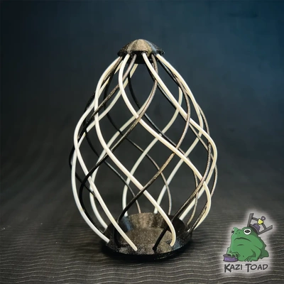 woven filament easter egg - 3d by kazi toad on thangs weave raw 3d print model - Mito3D
